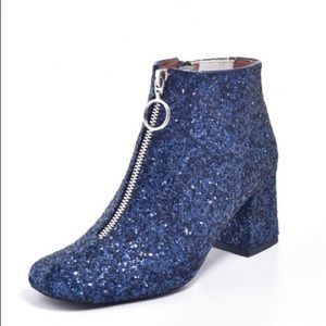 NWT Jeffrey Campbell Navy Bossanova Boot sz 8